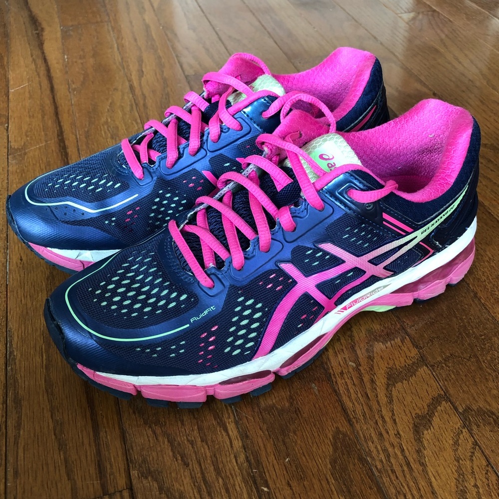 ASICS Kayano 22 navy blue / pink